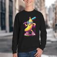 Banana With Baseball Bat Street Baseball Drip Youth Crewneck Sweatshirt Banana With Baseball Bat Street Baseball Drip Youth Crewneck Sweatshirt