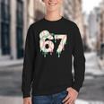 Baseball 67 Drip Six Seven Baseball Dripping Boys Kids Youth Crewneck Sweatshirt
