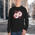 Baseball 67 Six Seven Gen Alpha Meme Valentine's Day Youth Crewneck Sweatshirt