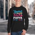 Baseball Or Bows Poppa Loves You Gender Reveal Youth Crewneck Sweatshirt