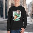 Baseball Boys Ice Cream Drip Baseball Boys Youth Mint Choco Youth Crewneck Sweatshirt