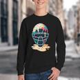 Baseball Catcher Mask Ice Cream Dripping Baseball Boy Youth Youth Crewneck Sweatshirt