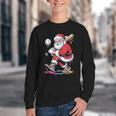 Baseball Christmas Santa Claus Batter Baseball Drip Youth Crewneck Sweatshirt Baseball Christmas Santa Claus Batter Baseball Drip Youth Crewneck Sweatshirt