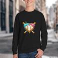 Baseball Drip For Boys Ice Cream Dripping Baseball Sport Youth Crewneck Sweatshirt Baseball Drip For Boys Ice Cream Dripping Baseball Sport Youth Crewneck Sweatshirt