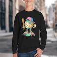 Baseball Drip For Boys Ice Cream Drip Baseball Sport Youth Crewneck Sweatshirt Baseball Drip For Boys Ice Cream Drip Baseball Sport Youth Crewneck Sweatshirt