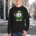 Baseball Drip For Boys Ice Cream Drip Youth St Patricks Day Youth Crewneck Sweatshirt