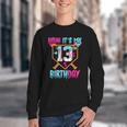 Baseball Drip Bruh It's My 13th Birthday Boy Ice Cream Drip Youth Crewneck Sweatshirt Baseball Drip Bruh It's My 13th Birthday Boy Ice Cream Drip Youth Crewneck Sweatshirt