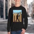 Baseball Drip Dripping Ice Cream Sport Player American Flag Youth Crewneck Sweatshirt