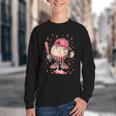 Baseball Drip Ice Cream Breast Cancer Awareness Boys & Girls Youth Crewneck Sweatshirt Baseball Drip Ice Cream Breast Cancer Awareness Boys & Girls Youth Crewneck Sweatshirt