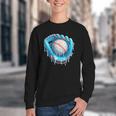 Baseball Drip Ice Cream Glove With Sprinkles Ball Boys Youth Youth Crewneck Sweatshirt Baseball Drip Ice Cream Glove With Sprinkles Ball Boys Youth Youth Crewneck Sweatshirt