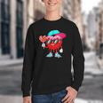 Baseball Drip Ice Cream Valentines Day Baseball Sport Boys Youth Crewneck Sweatshirt