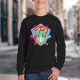 Baseball Drip Jersey Number 77 For Players & 77th Birthday Youth Crewneck Sweatshirt Baseball Drip Jersey Number 77 For Players & 77th Birthday Youth Crewneck Sweatshirt