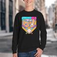 Baseball Drip Number 67 Ice Cream Home Plate Drip Youth Crewneck Sweatshirt