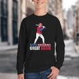 Make Baseball Great Again Donald Trump Baseball Youth Crewneck Sweatshirt