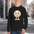 Baseball With Heart Hands Love Cute Baseball Youth Crewneck Sweatshirt Baseball With Heart Hands Love Cute Baseball Youth Crewneck Sweatshirt