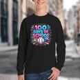 Baseball Ice Cream Drip 100 Days Of School Student Teacher Youth Crewneck Sweatshirt