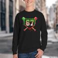 Baseball Ice Cream Drip Number 67 Player 6 7 Christmas Pjs Youth Crewneck Sweatshirt Baseball Ice Cream Drip Number 67 Player 6 7 Christmas Pjs Youth Crewneck Sweatshirt