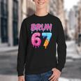 Baseball Ice Cream Drip Number 67 Player Or 67th Birthday Youth Crewneck Sweatshirt Baseball Ice Cream Drip Number 67 Player Or 67th Birthday Youth Crewneck Sweatshirt