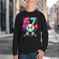 Baseball Ice Cream Drip Number 67 Six Seven Meme 67 Youth Crewneck Sweatshirt Baseball Ice Cream Drip Number 67 Six Seven Meme 67 Youth Crewneck Sweatshirt