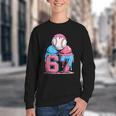 Baseball Ice Cream Drip Six Seven Gen Alpha Meme 67 Youth Crewneck Sweatshirt