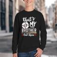 Baseball Jersey Number 13 That's My Brother Out There Youth Crewneck Sweatshirt Baseball Jersey Number 13 That's My Brother Out There Youth Crewneck Sweatshirt