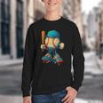 Baseball Lifestyle Youth Baseball Drip Icecream Youth Crewneck Sweatshirt