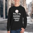 This Is My Baseball Pajama Shirt For Players Teens Boys Girl Youth Crewneck Sweatshirt