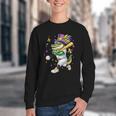 Baseball Player Mardi Gras Alligator Carnival Costume Beads Youth Crewneck Sweatshirt Baseball Player Mardi Gras Alligator Carnival Costume Beads Youth Crewneck Sweatshirt