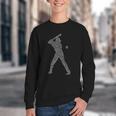 Baseball Player Typography Word Art Youth Crewneck Sweatshirt