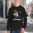 Baseball Puerto Rico Patriotic Flag Boricua Baseball Player Youth Crewneck Sweatshirt Baseball Puerto Rico Patriotic Flag Boricua Baseball Player Youth Crewneck Sweatshirt