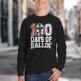 Baseball Soccer Basketball 100 Days Of School Youth Crewneck Sweatshirt Baseball Soccer Basketball 100 Days Of School Youth Crewneck Sweatshirt