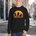 Baseball Tee Sunset Silhouette Players Men Women Kids Youth Crewneck Sweatshirt
