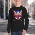 Boricua Puerto Rico Baseball Coqui Frog Pava Hat Fan Youth Crewneck Sweatshirt Boricua Puerto Rico Baseball Coqui Frog Pava Hat Fan Youth Crewneck Sweatshirt