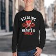 Boys Baseball Valentines Day Stealing Hearts Valentine Kids Youth Crewneck Sweatshirt Boys Baseball Valentines Day Stealing Hearts Valentine Kids Youth Crewneck Sweatshirt