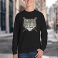Camo 100 Days Of School Baseball Home Plate Drip Boy Kids Youth Crewneck Sweatshirt