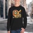 Camo Ice Cream Drip Baseball Stuff Baseball Drip Boys Youth Crewneck Sweatshirt