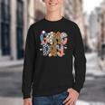 Checkered Leopard Game Day Baseball Men Women Kids Youth Crewneck Sweatshirt Checkered Leopard Game Day Baseball Men Women Kids Youth Crewneck Sweatshirt