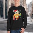 Christmas Gingerbread Man Baseball Player Catcher Youth Crewneck Sweatshirt
