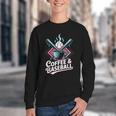 Coffee And Baseball Baseball Player Youth Crewneck Sweatshirt