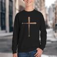 Cross Baseball Bats Christian Faith Sports Coach Pitcher Youth Crewneck Sweatshirt Cross Baseball Bats Christian Faith Sports Coach Pitcher Youth Crewneck Sweatshirt