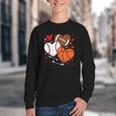 Cute Heart Baseball Basketball Football Valentine Boy Men Youth Crewneck Sweatshirt