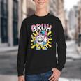 Drip Baseball Boy Youth Kid Ice Cream Dripping Baseball Bruh Youth Crewneck Sweatshirt