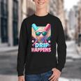 Drip Happens Baseball Ice Cream Bat And Ball With Sunglasses Youth Crewneck Sweatshirt Drip Happens Baseball Ice Cream Bat And Ball With Sunglasses Youth Crewneck Sweatshirt