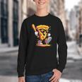 Drippy Pizza Baseball Slice Cartoon Sports Food Youth Crewneck Sweatshirt Drippy Pizza Baseball Slice Cartoon Sports Food Youth Crewneck Sweatshirt
