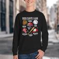 God Says I Am Baseball Player Catcher Pitcher Boys Men Youth Crewneck Sweatshirt