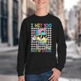 I Hit 100 Days Of School Baseball Drip 100th Day Of School Youth Crewneck Sweatshirt I Hit 100 Days Of School Baseball Drip 100th Day Of School Youth Crewneck Sweatshirt