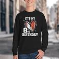 It's My 8th Birthday Baseball Football Heart 8 Year Old Youth Crewneck Sweatshirt It's My 8th Birthday Baseball Football Heart 8 Year Old Youth Crewneck Sweatshirt