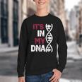 ITS In My DNA Baseball Sport Player Saying Youth Crewneck Sweatshirt