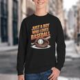 Just A Boy Who Loves Baseball Player Kids Youth Crewneck Sweatshirt