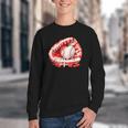 Kid Drip Ice Cream Baseball Heart Catcher Valentines Day Boy Youth Crewneck Sweatshirt Kid Drip Ice Cream Baseball Heart Catcher Valentines Day Boy Youth Crewneck Sweatshirt